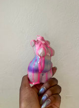 Load image into Gallery viewer, Pastel Palette Dahlia with Pastel Drips Torso Candle, Celestial Collection