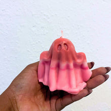 Load image into Gallery viewer, 👻 XL Multicoloured Pumpkin Spice Ghostie Pillar Candle