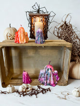 Load image into Gallery viewer, 👻 XL Pink Pumpkin Spice Ghostie Pillar Candle
