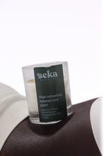 Load image into Gallery viewer, Eucalyptus, Chamomile and Lavender Soy Candle, Aromatherapy Soy Wax Candle