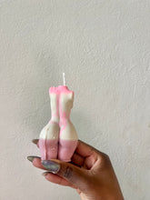 Load image into Gallery viewer, Pink and Matcha Green Tanaka Torso Candle, Celestial Collection