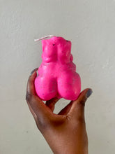 Load image into Gallery viewer, Gliese Glittery Pink Ophelia Female Body Torso Candle, Celestial Collection
