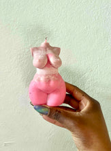 Load image into Gallery viewer, Pink Ombre Dahlia Torso Candle, Celestial Collection