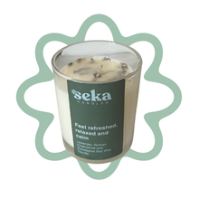 Load image into Gallery viewer, Feel Refreshed Relax & Calm - Eucalyptus, Chamomile & Lavender Candle