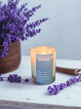 Load image into Gallery viewer, Lavender, Chamomile and Vanilla Soy Candle, Aromatherapy Vegan Soy Wax Candle