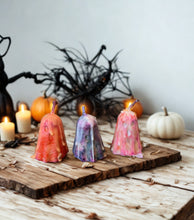 Load image into Gallery viewer, 👻 XL Pink Pumpkin Spice Ghostie Pillar Candle