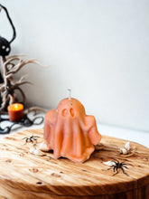 Load image into Gallery viewer, 👻 XL Pink Pumpkin Spice Ghostie Pillar Candle