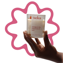 Load image into Gallery viewer, Indulge In The Fragrance of Romance - Amber, Jasmine and Vanilla Candle