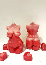 Load image into Gallery viewer, Custom Dahlia “Plus Size” Woman Body Torso Candle, Celestial Collection