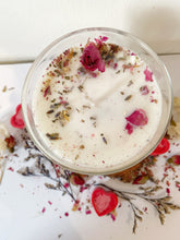 Load image into Gallery viewer, Rose Geranium, Jasmine and Lavender Soy Wax Candle