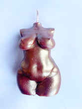Load image into Gallery viewer, Custom Dahlia “Plus Size” Woman Body Torso Candle, Celestial Collection