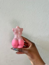 Load image into Gallery viewer, Pink Ombre Dahlia Torso Candle, Celestial Collection
