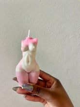 Load image into Gallery viewer, Pink and Matcha Green Tanaka Torso Candle, Celestial Collection
