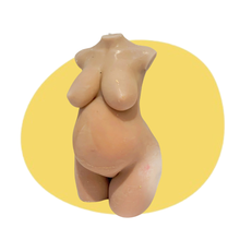 Load image into Gallery viewer, Milana Pregnant Mama, Female Woman Body Torso Candle, Celestial Collection
