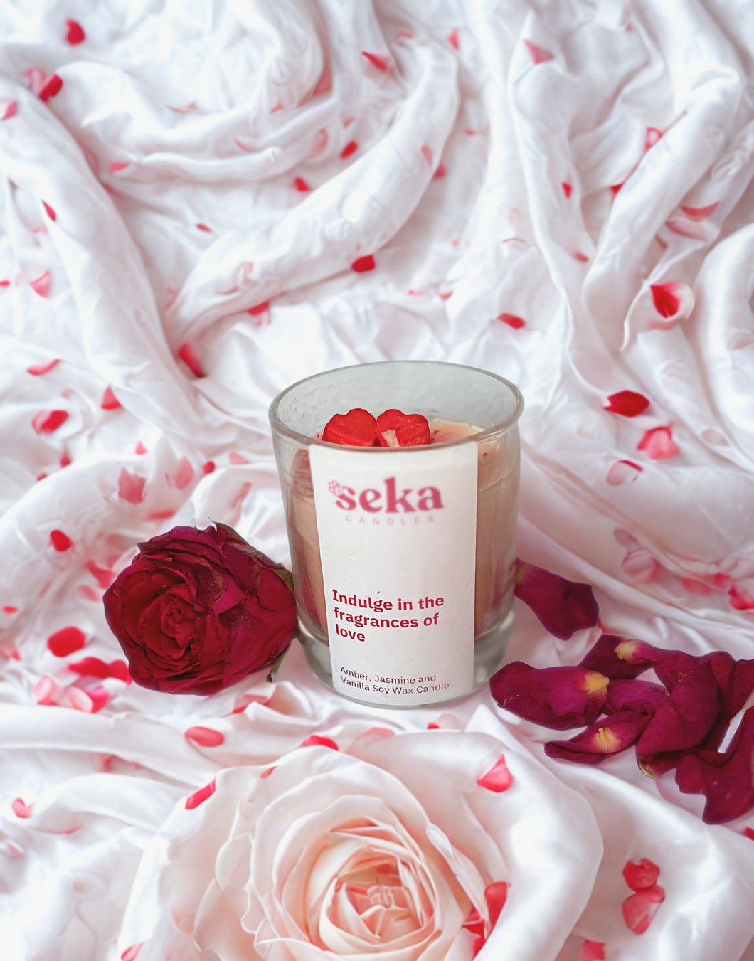 Amber, Jasmine and Vanilla - Soy Wax Candle