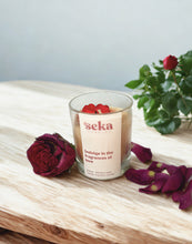 Load image into Gallery viewer, Rose Geranium and Vanilla Soy Candle, Aromatherapy Vegan Soy Wax Candle
