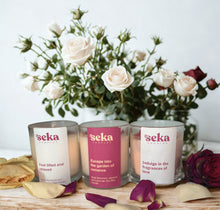 Load image into Gallery viewer, Rose Geranium and Vanilla Soy Candle, Aromatherapy Vegan Soy Wax Candle
