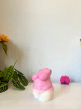 Load image into Gallery viewer, White and Pink Ophelia Female Woman Body Torso Candle, Celestial Collection

