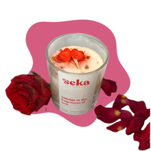 Load image into Gallery viewer, Indulge In The Fragrance of Romance - Amber, Jasmine and Vanilla Candle
