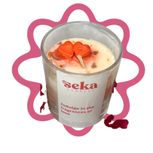 Load image into Gallery viewer, Indulge In The Fragrance of Romance - Amber, Jasmine and Vanilla Candle
