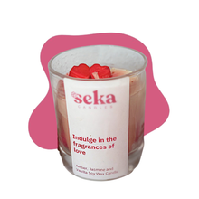 Load image into Gallery viewer, Indulge In The Fragrance of Romance - Amber, Jasmine and Vanilla Candle
