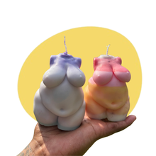 Load image into Gallery viewer, Mini Ophelia Candle, Woman Body Torso Candle, Celestial Collection
