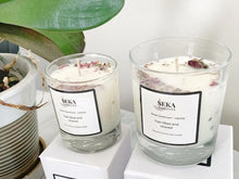 Load image into Gallery viewer, Rose Geranium and Vanilla Soy Candle, Aromatherapy Vegan Soy Wax Candle
